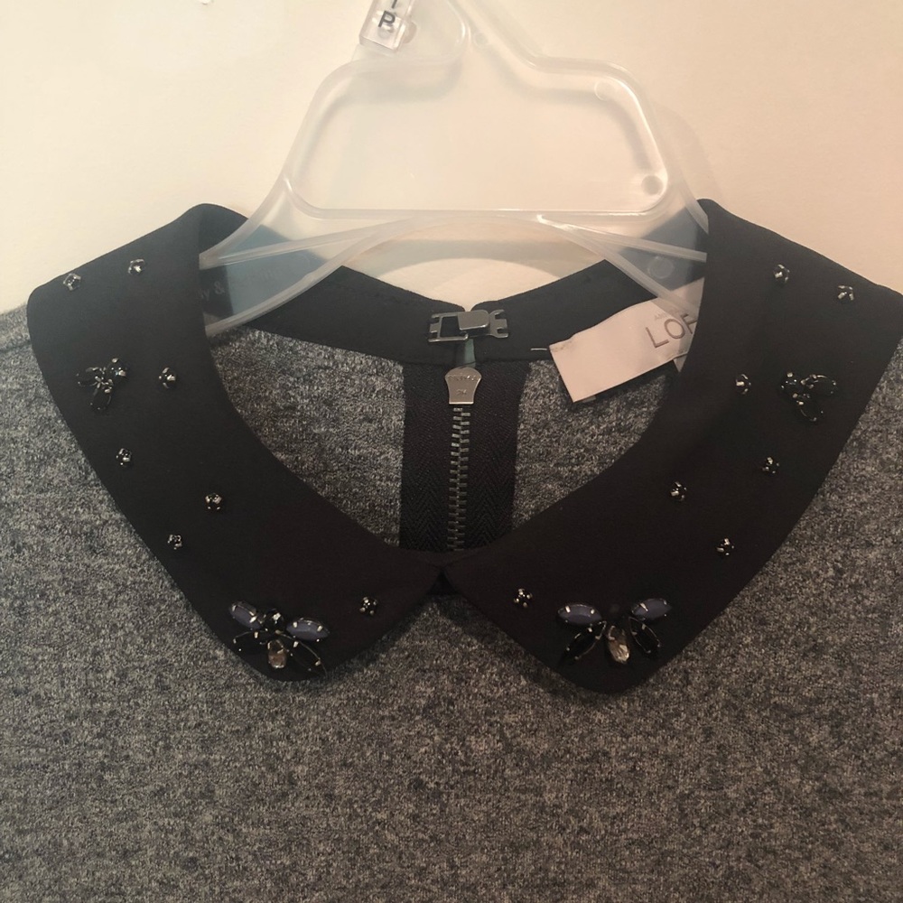 Loft Jewel Bib Collar Dress